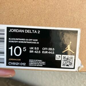 Jordan Delta 2 - Black and Infrared